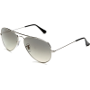 Ray-Ban RB3025 Aviator Sunglasses,Shiny Silver Frame/Gradient Lens,55 mm - Óculos de sol - $98.91  ~ 84.95€