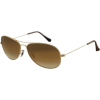 Ray Ban Rb3362 Cockpit Gold Frame/Brown Gradient Lens Metal Sunglasses, 59mm - Sunglasses - $122.99 