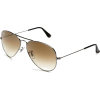 RayBan Aviator Sunglasses Gunmetal Frame/Brown Gradient Lens - Sunglasses - $141.76 
