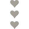 Real Wood Silhouette Heart Mini Magnets - Articoli - 