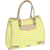 Rebecca Minkoff Striped Diamond  Tote Neon Yellow Stripe - Taschen - $225.00  ~ 193.25€