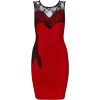 Red Lace Sleeveless Bandage Dresses - Dresses - $130.00 