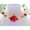 Red Pearl Gold Bracelet - 手链 - $48.00  ~ ¥321.62