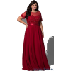 Red ballgown-plus size (Simply Dresses) - sukienki - 