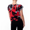 Red Black Cropped Graphic Tee - Passerella - $46.00  ~ 39.51€