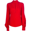 Red Blouse - 半袖衫/女式衬衫 - 