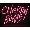 Red 'Cherry Bomb' Neon Sign  - 插图用文字 - 