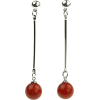 Red Drop Earrings - Orecchine - 