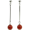 Red Drop Earrings - Earrings - 