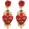 Red Earrings - Aretes - 
