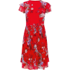 Red Floral Dress - Vestidos - 