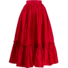 Red Full Skirt - Spudnice - 
