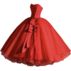 Red Gown - Dresses - 