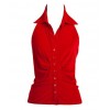 Red Halter - Camisa - curtas - 