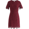 Red Lace Dress - Vestidos - 