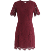 Red Lace Dress - Obleke - 