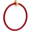 Red Large Hoop Earrings - Brincos - 