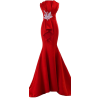 Red Mermaid Gown - sukienki - 