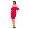 Red Off shoulder studded band detailed fashion dress - Платья - $61.60  ~ 52.91€