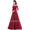 Red Princess Off Shoulder Dress - ワンピース・ドレス - 