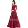 Red Princess Off Shoulder Dress - Kleider - 