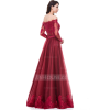 Red Princess Off Shoulder Dress - Vestidos - 