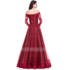 Red Princess Off Shoulder Dress - Vestidos - 