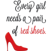 Red Shoes Text - Texte - 