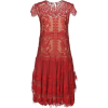 Red Short Dress Alberta Feretti - Obleke - 