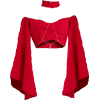 Red Top - Camisa - longa - 