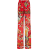 Red Valentino Floral-Print Crepe De Chin - Capri hlače - 