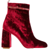 Red Valentino - Velvet ankle boots - Stiefel - $272.00  ~ 233.62€