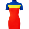 Red Yellow and Blue Dress - sukienki - 