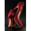 Red bling heel - Klasične cipele - 