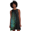 Redbubble A-Line Dress Peacock Feather - People - $42.16 