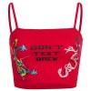 Red double dragon letter printed small s - Рубашки - короткие - $17.99  ~ 15.45€