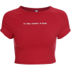 Red letter short sleeve ins T-shirt - Camisola - curta - $19.99  ~ 17.17€