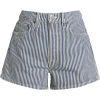 Re/done Striped High-Rise Shorts - Spodnie - krótkie - 