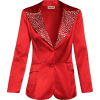 Red satin blazer - Jacket - coats - 