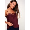 Red satin cam top - Uncategorized - 
