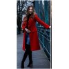Red street coat - アウター - 