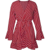 Red stripe top - 半袖衫/女式衬衫 - 