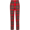 Red wool tartan trousers - Camisa - longa - 