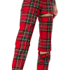 Red wool tartan trousers - Long sleeves shirts - 
