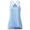 Regna X Boho Women's Flowy Sexy Strappy Sleeveless Lightweight Sheer Chiffon Blouse Camisole Tops (3styles) - Camisa - curtas - $6.99  ~ 6.00€