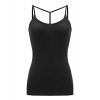 Regna X Re-Order Womens Basic Round Neck Strappy Criss Cross Tank Tops (S-3X, Plus Sizes) - 半袖シャツ・ブラウス - $10.99  ~ ¥1,237