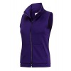 Regna X Womens Cotton Fleece Lined Full Zip up Fleece Vest Jacket Purple M - Outerwear - $13.99 