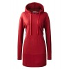 Regna X Women's Long Sleeve Casual Hoodie Dress With Kangaroo Pocket (10 Colors, Plus Size Available) - Camicie (corte) - $6.99  ~ 6.00€