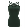 Regna X Women's Sleeveless Blouse T Front Strappy Scoop Neck Casual Tank Tops - 半袖シャツ・ブラウス - $16.99  ~ ¥1,912