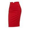 Regna X Womens Stretchy Wear to Work Office Pencil Fitted Skirt (Plus Size Available) - Gonne - $11.99  ~ 10.30€